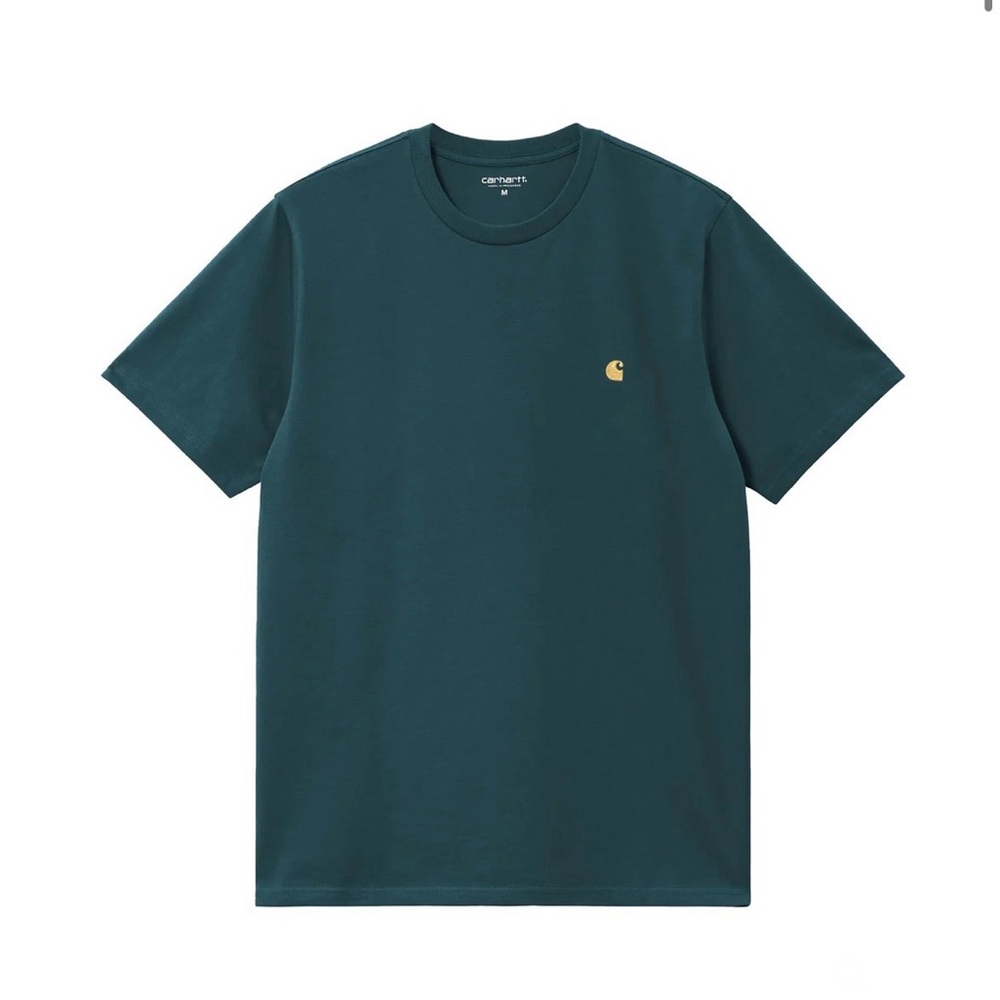 CARHARTT WIP - Chase T-Shirt - Duck Blue - Size men’s XL